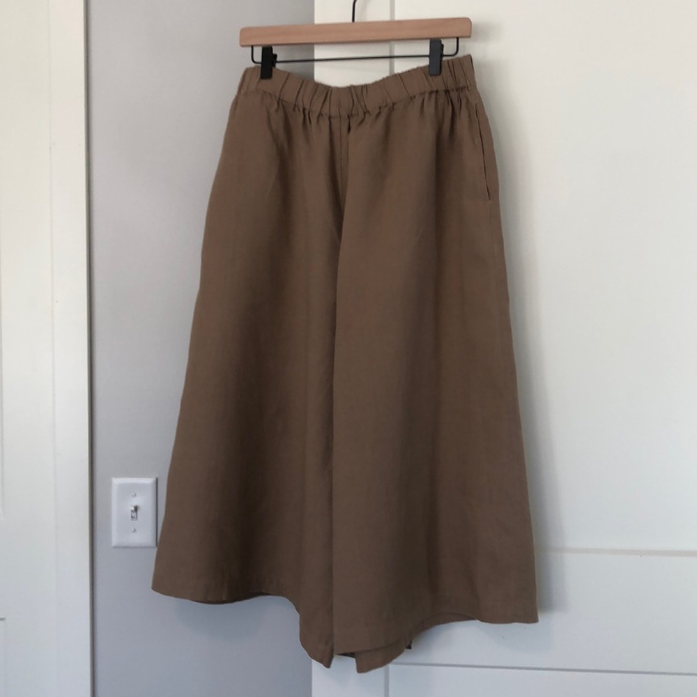 notPERFECTLINEN Brown Wide-Leg Pants